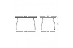 Dorino Duo Table Alu