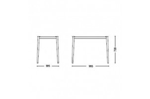 Melba Duo Table Alu