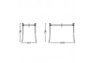 Molino Duo Table Alu