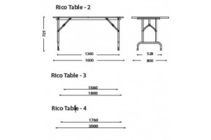 Rico Table - 2 Alu